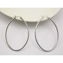 Silber Reifen Ohrringe ovale kleine Reifen Ohrringe für Frauen
